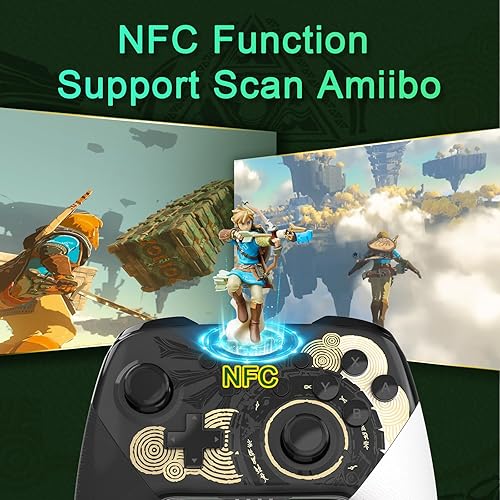 Miniatura 3 de BELOPERA Switch Pro Controller Compatible with Switch OLEDLITE Controller, Wireless Pro Controller for Switch, Rechargeable Remote Controller with