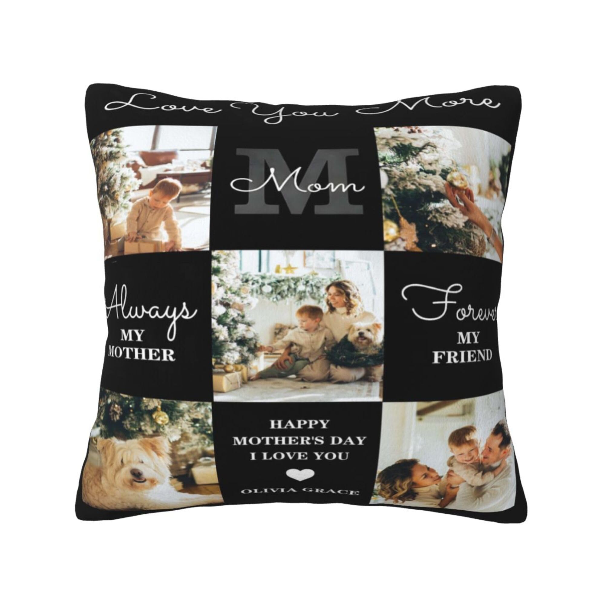 NGGBBDYGB Name Pillow Photo Pillow 18x18 Custom Pillow Covers Personalized Decor