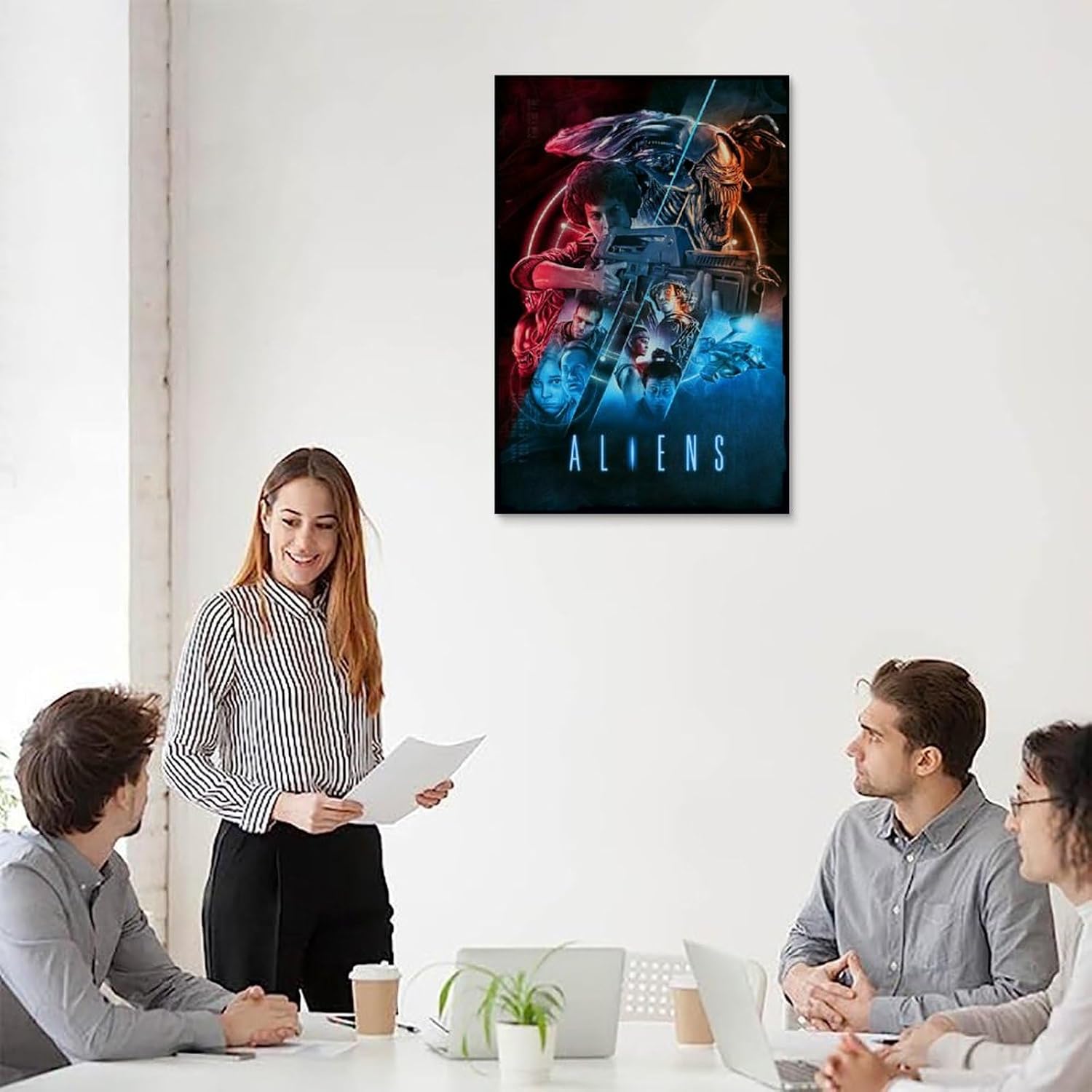 JGNHJC Alien Horror Movie Poster for Bedroom Aesthetic Canvas Wall Art Living Room Posters Bedroom Painting 24x36inch(60x90cm), Unframe-style-7 image 5