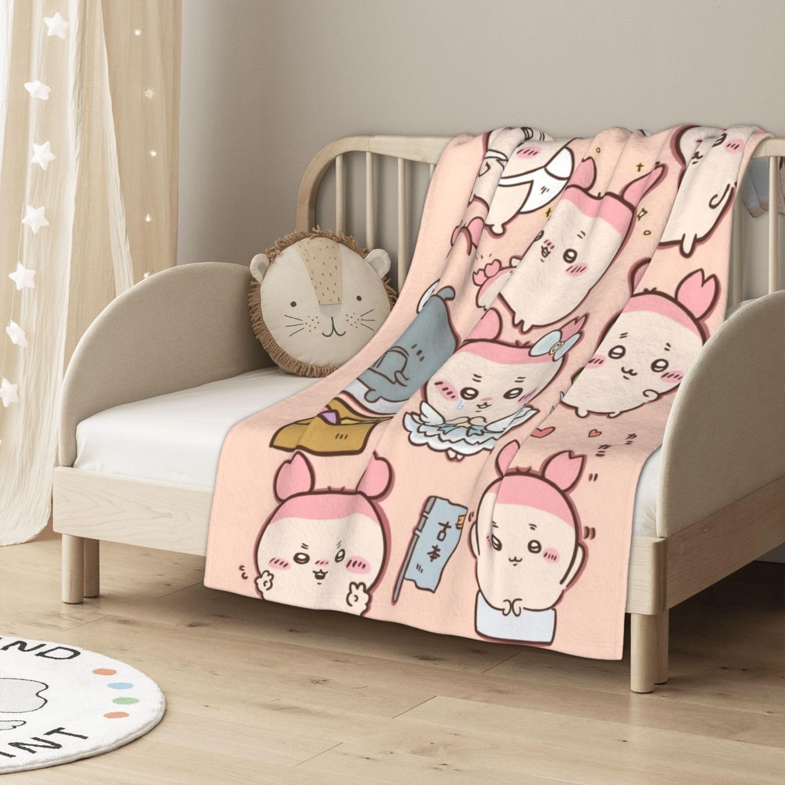 Amazon｜ちいかわ カニちゃん 毛布 ブランケット フランネル 大判 超