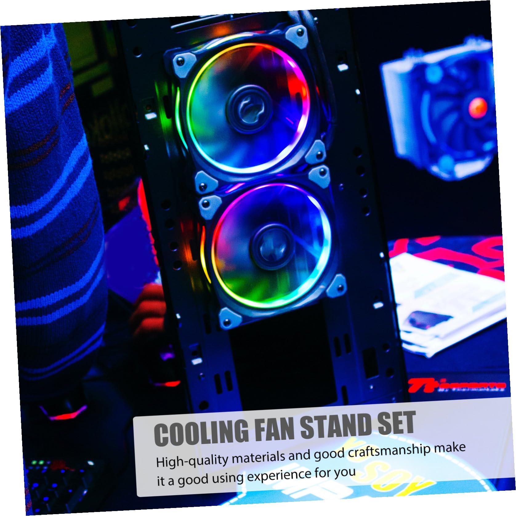 Homoyoyo Base Verticale Per Ventola Di Raffreddamento Con Hub Usb Supporto Verticale Per Console Doppia Ventola Integrata Per Dissipazione Del Calore