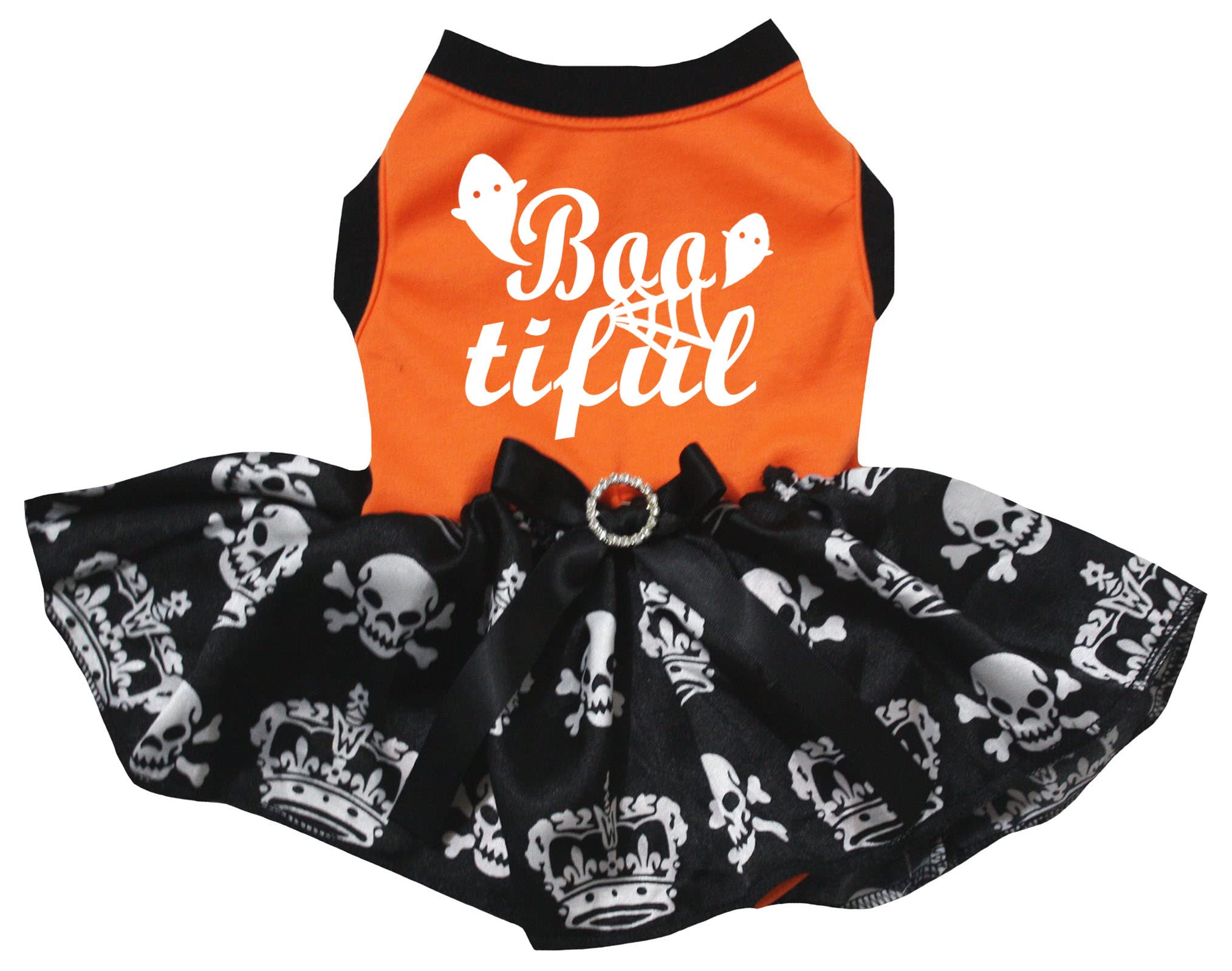 Robe pour chiot Boo Tiful orange taille M contre les coups de fraîcheur