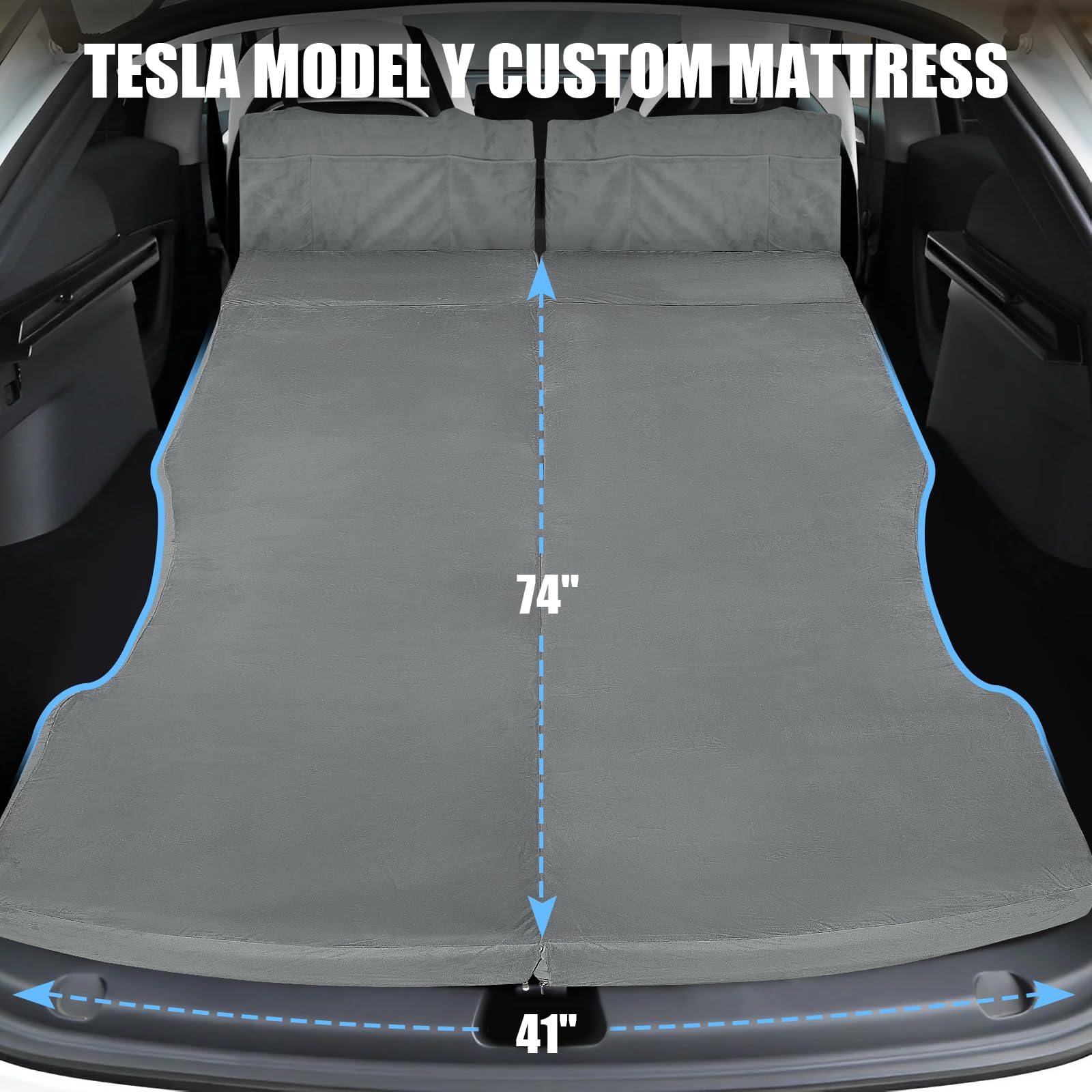 Amazon.co.jp: TeslaモデルY用低反発マットレス - 2.4インチ高密度