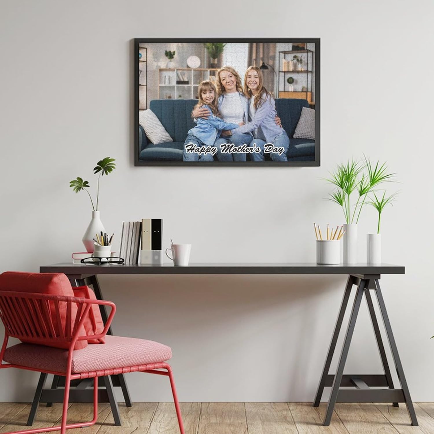 Custom Picture Puzzle Gift for Mom, Birthday, Wedding, Personalized Jigsaw Puzzle from Picture, Best Mom Ever Gift for Adults, Grandma, Family - 1000 Pieces