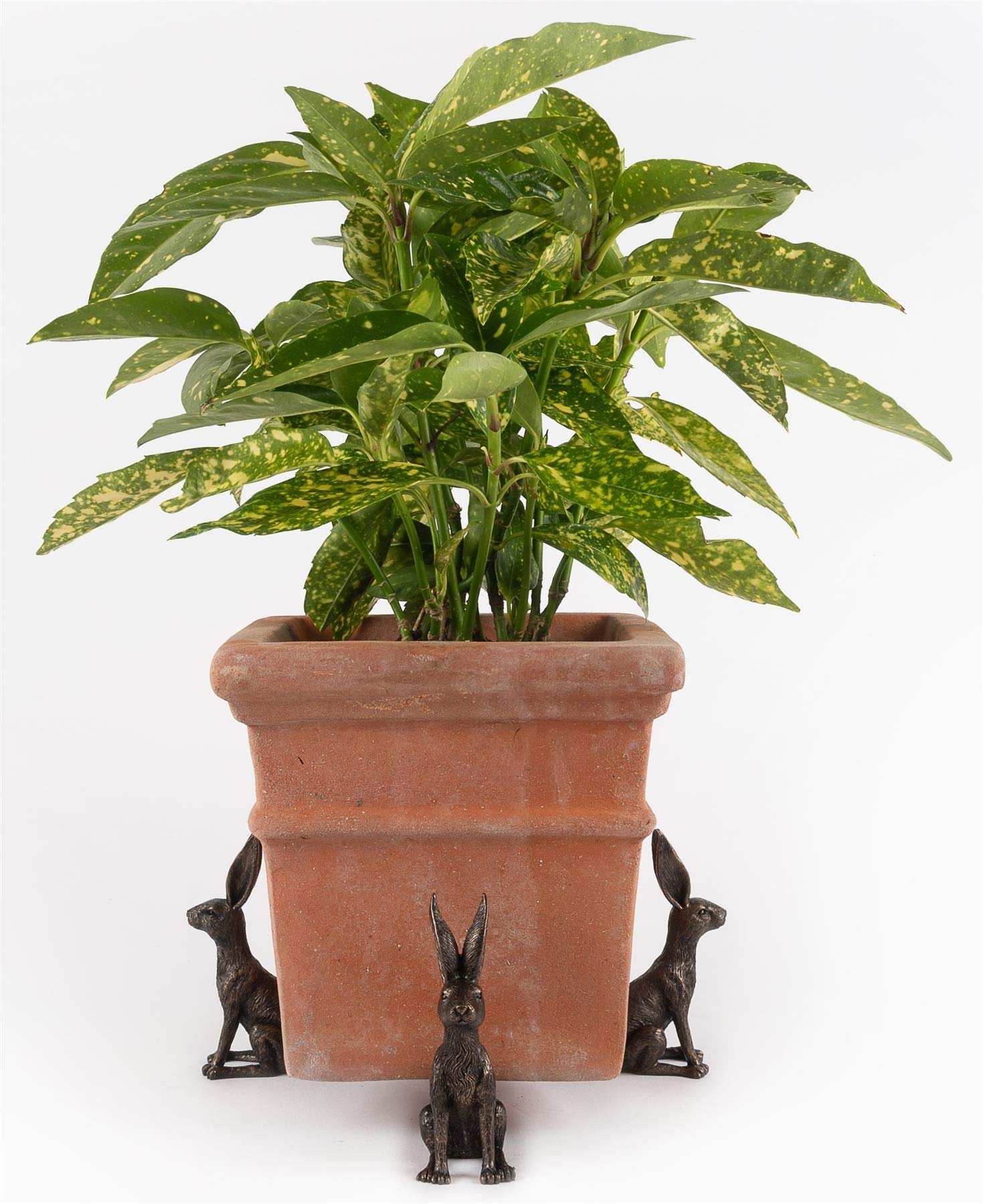 B&Q -  Large Sitting Hare Plant Pot FeetSet Of 3