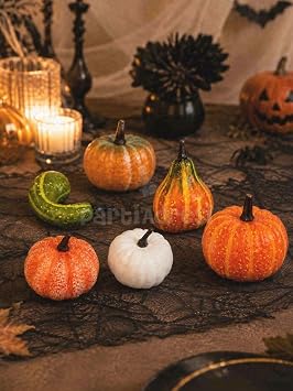 Dekoratif Mini Balkaba  Dekor Seti   Halloween Cad lar Bayram  Masa S s  6l