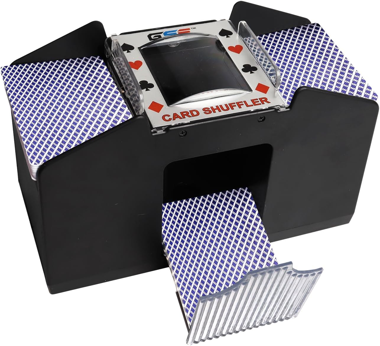 GSE Upgraded 14 Deck Automatic Card Shuffler, BatteryOperated Electric Shuffler