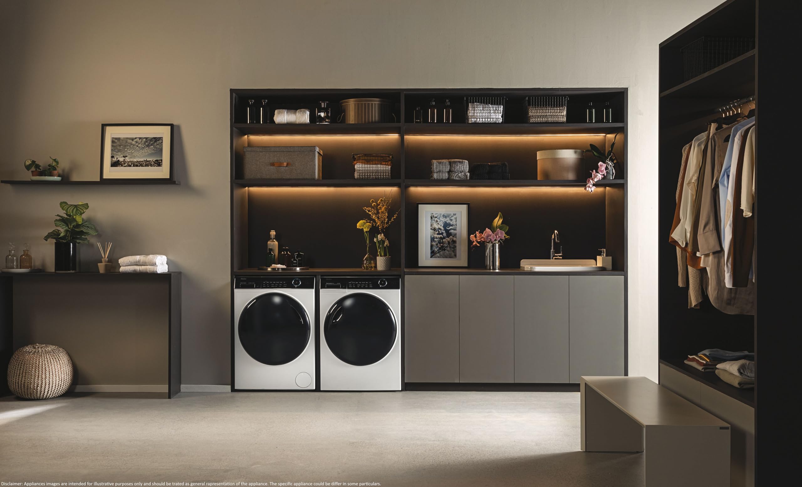 Haier I-Pro Serie 5 Asciugatrice 8Kg, Libera Installazione, Carica Frontale, Classe C, Motore Inverter, ABT, I-Time, Partenza Programmabile, Vapore, AxLxP 84,5x59,5x67,5 Bianca - HD80-A3959-S