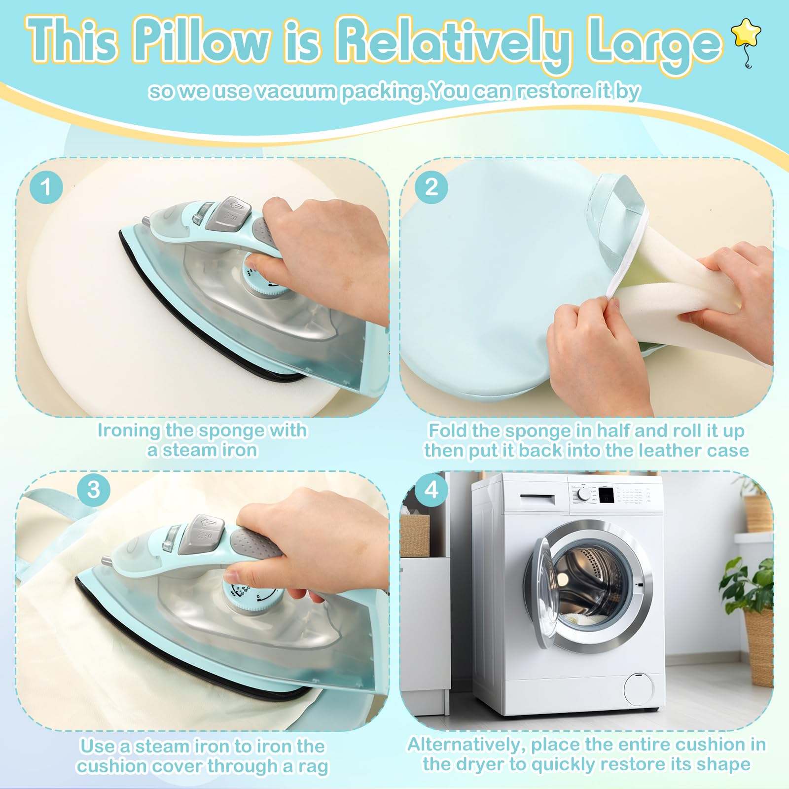 Suzile 12 Pcs 12'' Floor Cushions for Classroom Flexible Floor Seating with Handles Classroom Carpet Cushions for Kids Toddlers Daycare Preschool Furniture(Multicolor,Round)