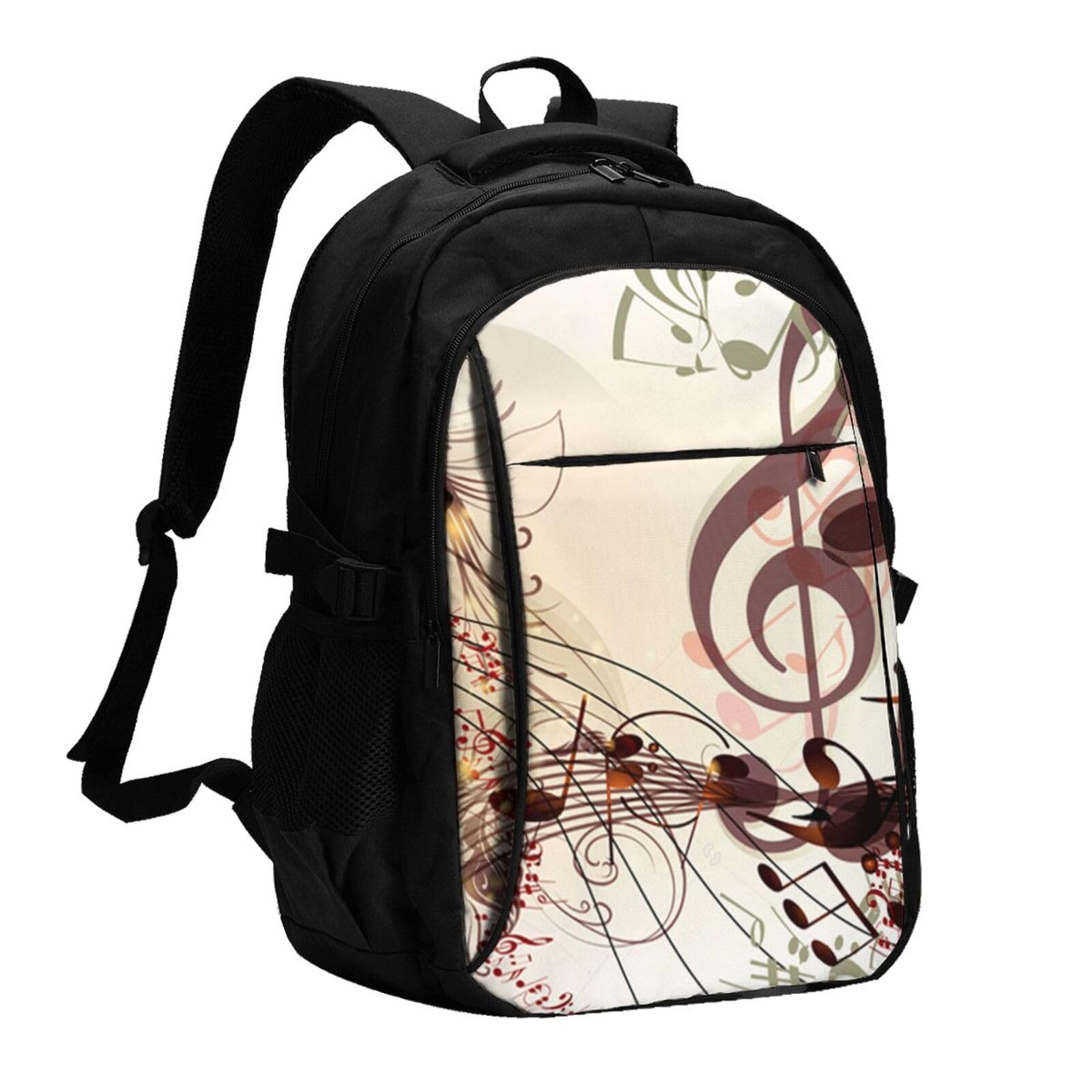 InOmak Musiknoten, Reiserucksack, Freizeitrucksack, Schulrucksack, Laptop-Rucksack für Damen und Herren