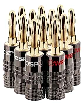 Amazon | FosPower (12本セット / 6ペア) ソルダーレス バナナ