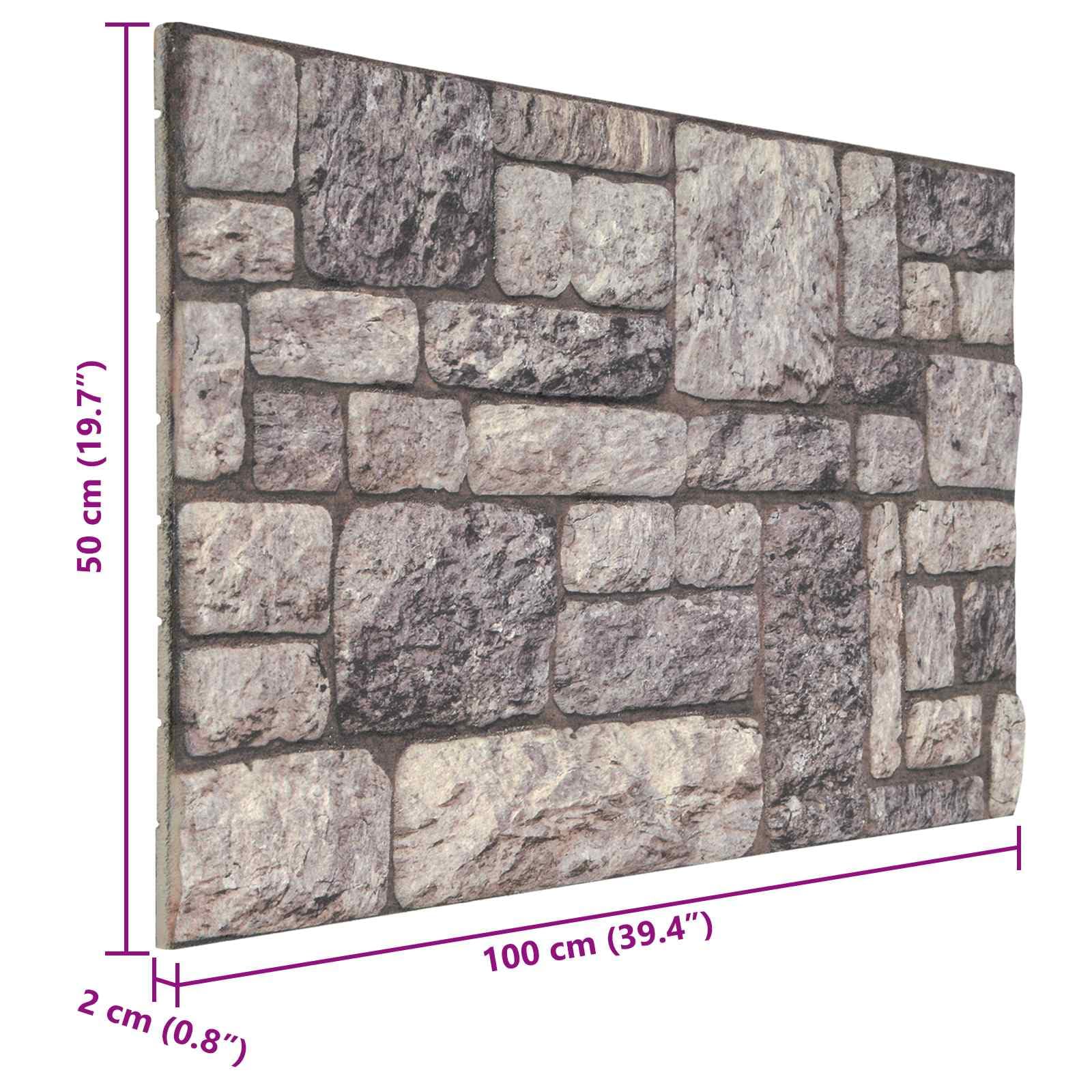 Panele ścienne, 10 sztuk, szaro-białe, 100 x 50 cm, pianka EPS 3D, nowoczesne do salonu, sypialni, korytarza, panele akustyczne, łatwy montaż i czyszczenie