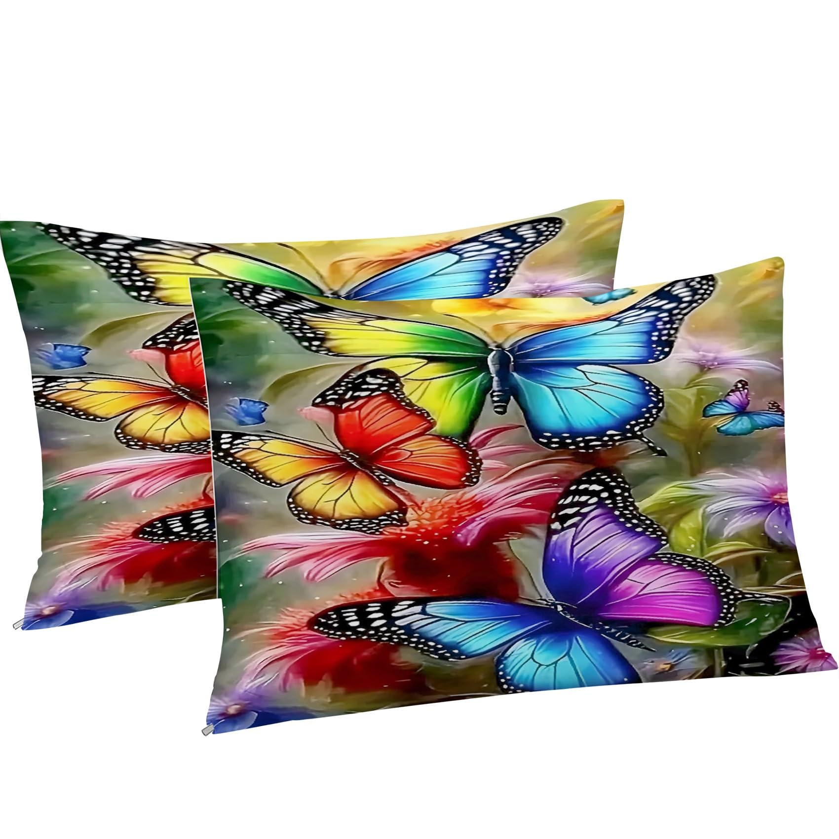 Kwiatowe zestawy poszewek na kołdrę 155 x 220 kolorowy motyl jesienna pościel poszewka na kołdrę z mikrofibry 155 x 220 cm luksusowy zestaw pościeli z nadrukiem 3D poszewka na kołdrę z 2 poszewkami na