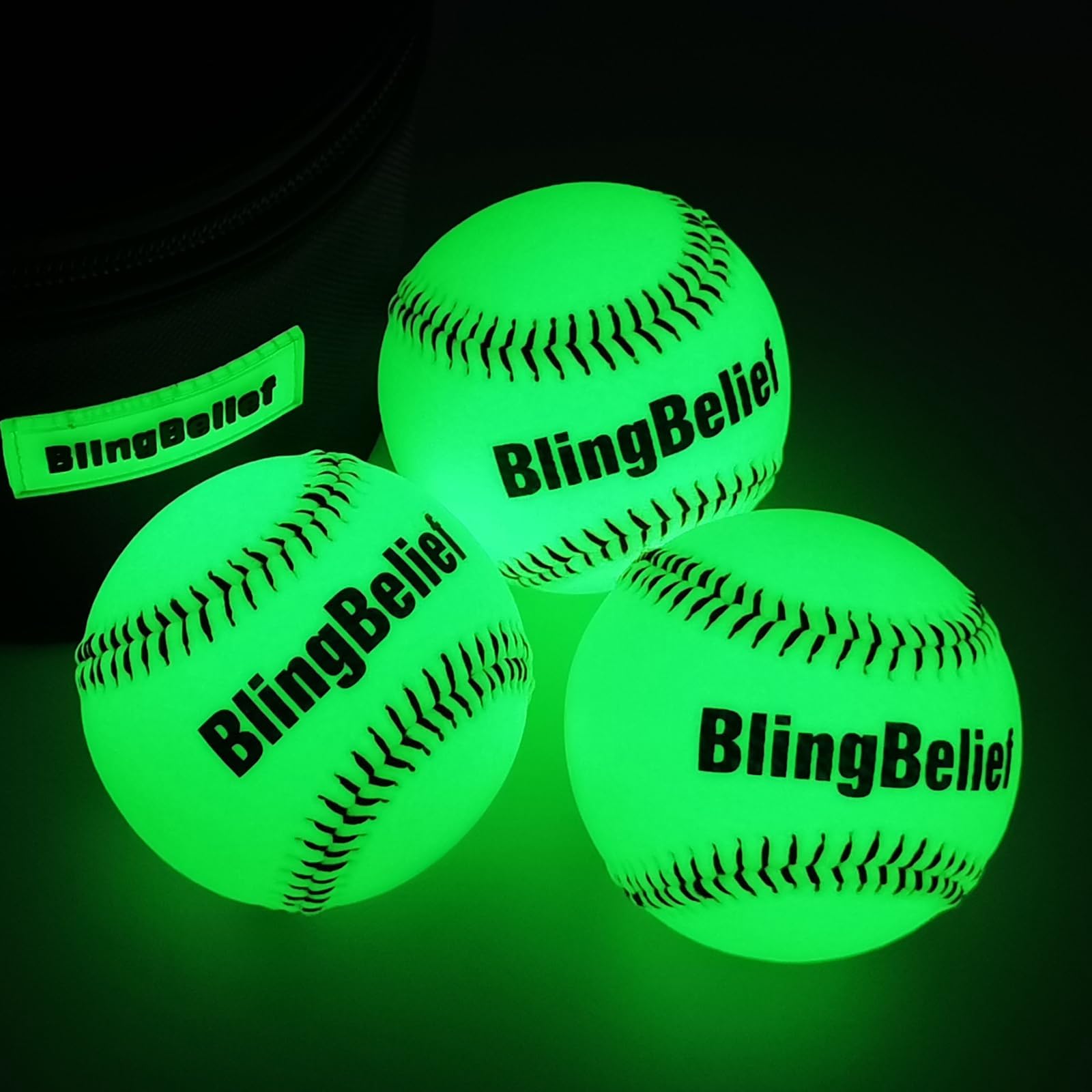 Super Bright Glow in The Dark Baseball,Soccer Ball,Volleyball,Football, Light Up Luminous Baseball, Official Size and Weight Football, Recreational Use Practice Volleyball