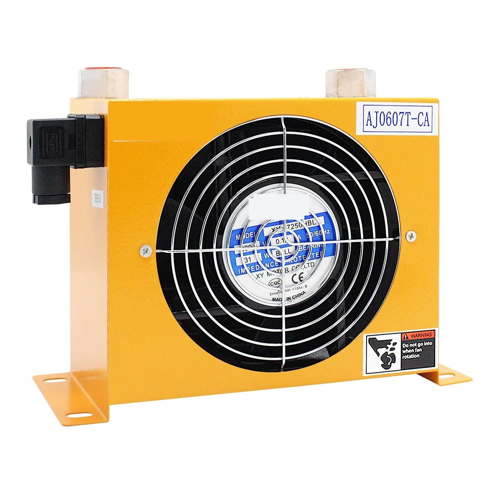 Refroidisseur d'air AJ0607T-CA 40 l/min, feuille de radiateur, goutte d'huile hydraulique for machine-outil CNC, ventilateur d'huile haute température vents forts(DC12V)