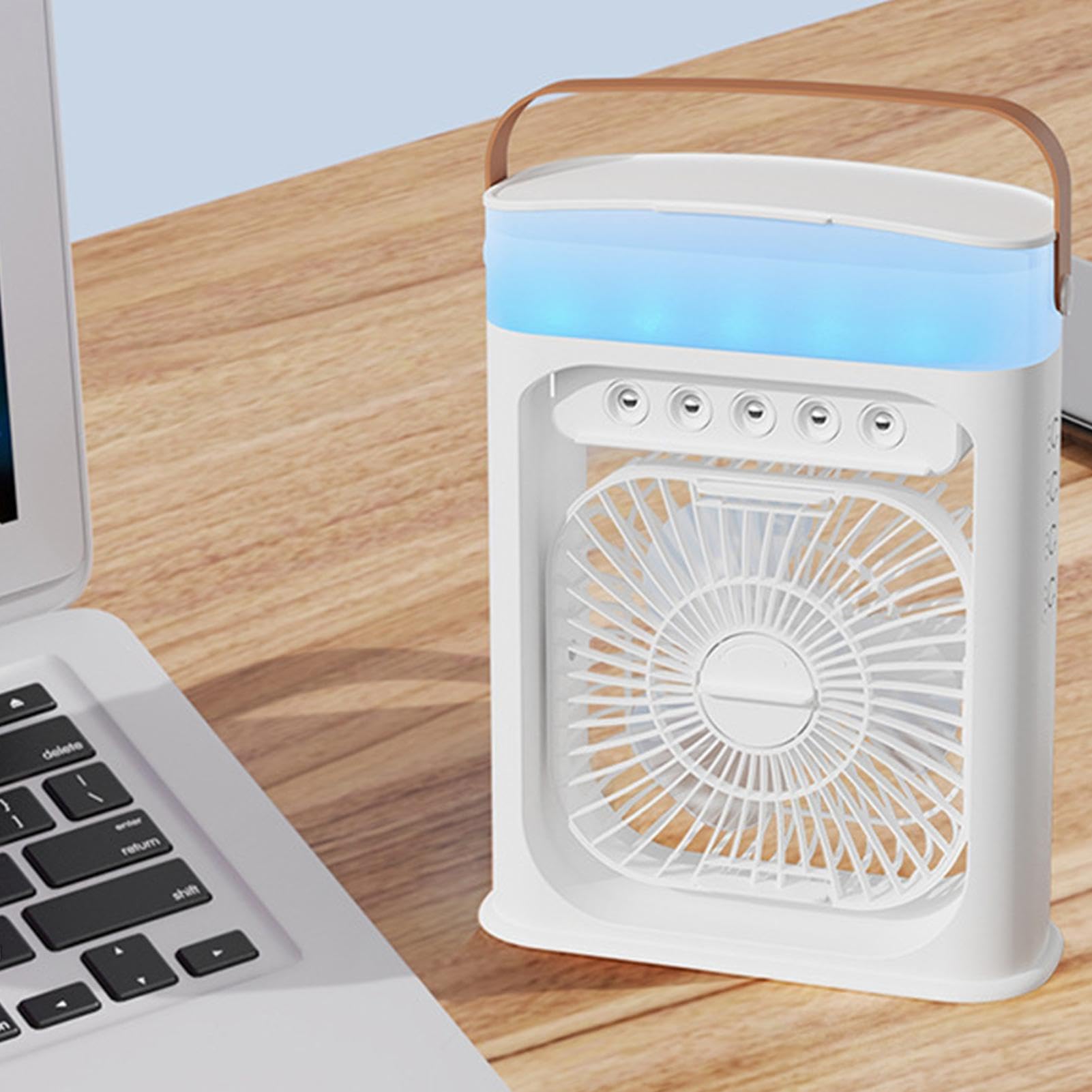 Generico Ventilatore da Scrivania Raffreddamento e Umidificazione | ventilatore da comodino per Proprietari Affittuari Home Office Camera Studio Dormitorio Garage Officina Appartamento Nursery