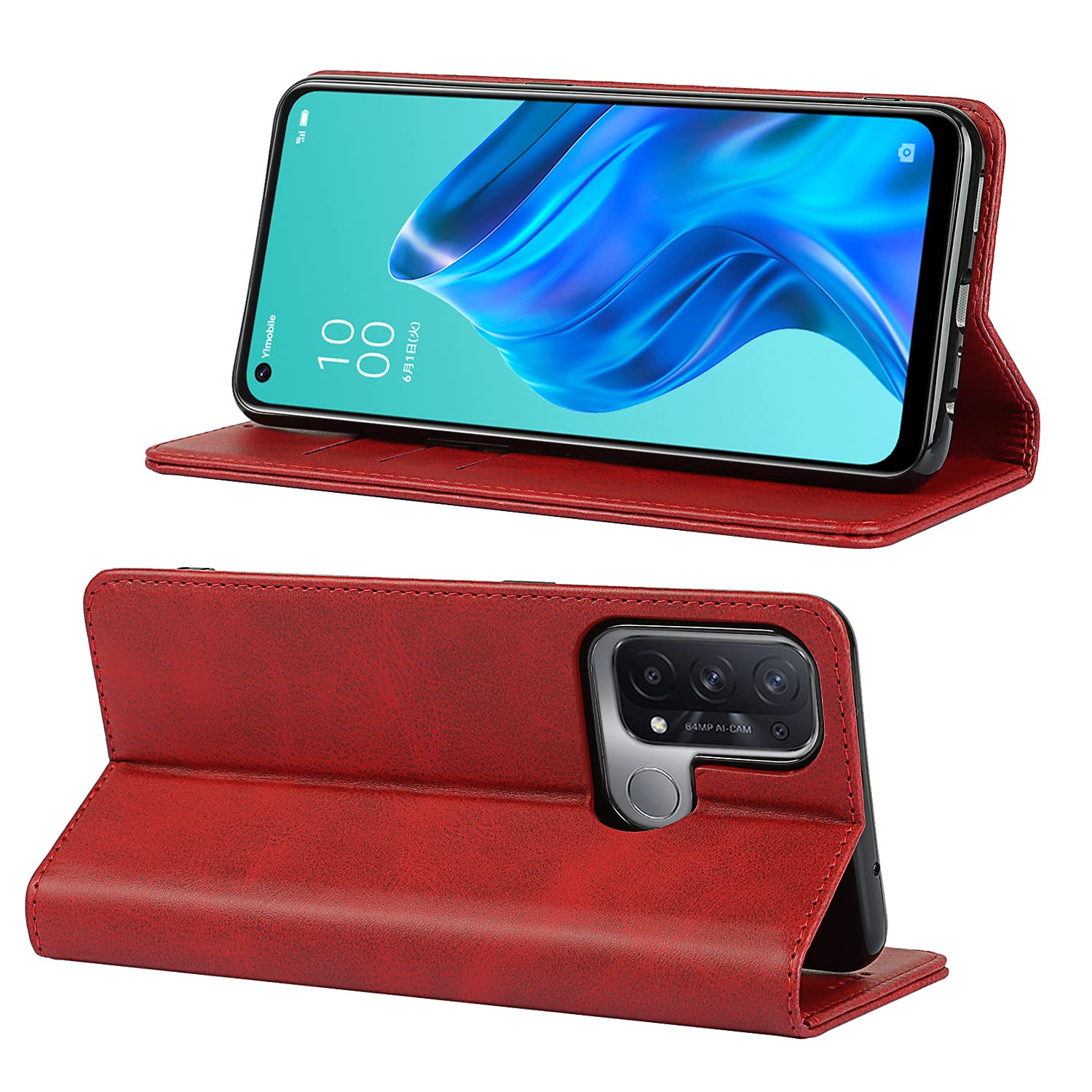 Amazon.co.jp: Oppo Reno5 A ケース 手帳型 Reno5A ケース ネノ 5A SIM