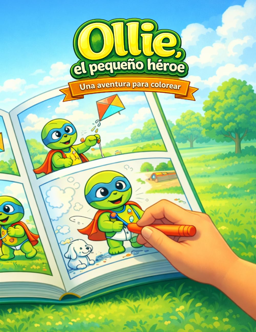 Ollie, el pequeño héroe: Una aventura suave de tortuga con amistad, ayuda a los demás y creatividad tranquila para niños de 5 a 10 años (Las aventuras de Ollie)
