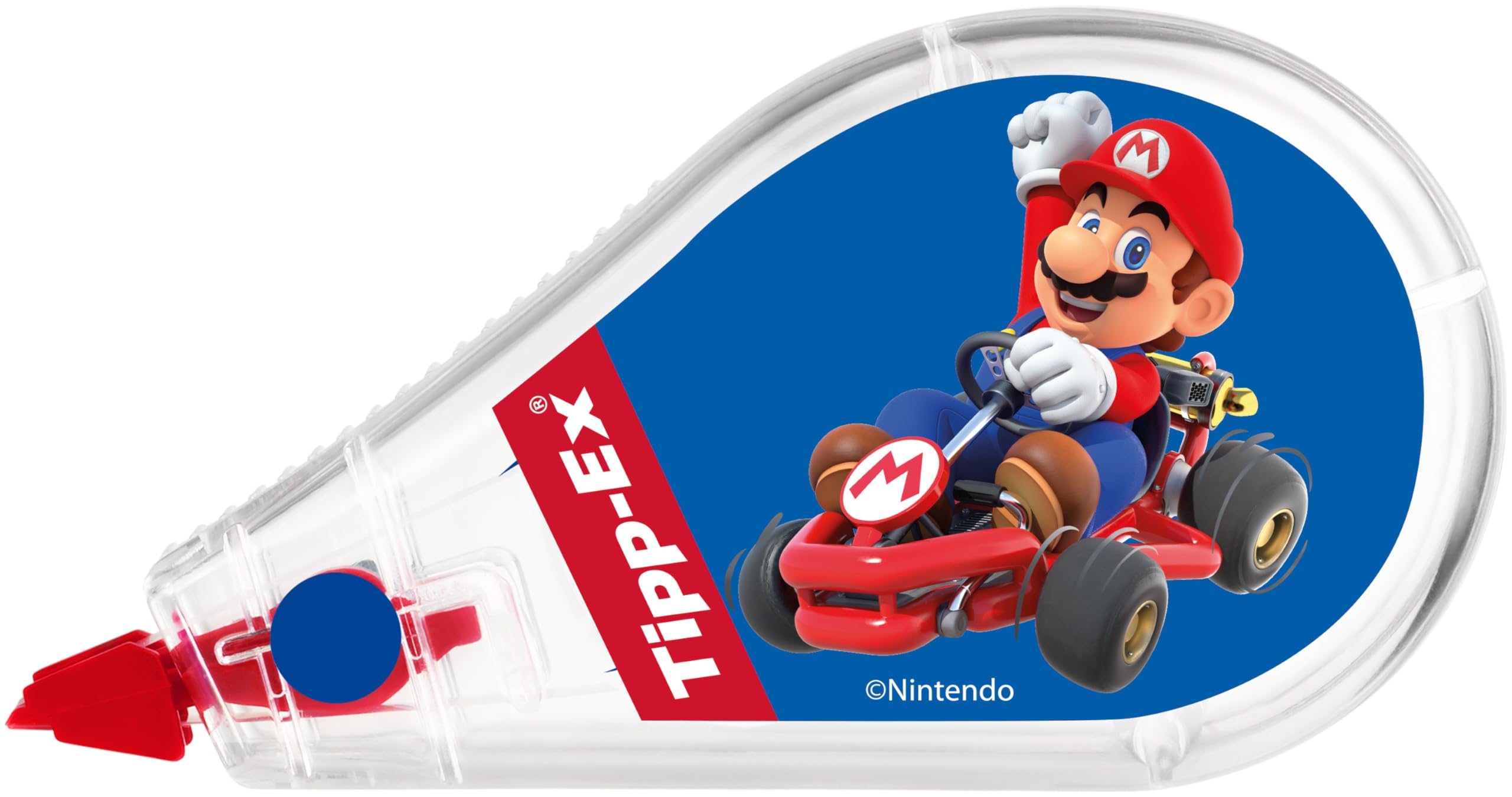 BIC Mario Kart Kit de Papeterie - Stylos-Bille Pointe Moyenne (1,0 mm)/Surligneurs Pointe Biseautée/Souris Correctrices 6 m/Autocollants - Boîte de 10