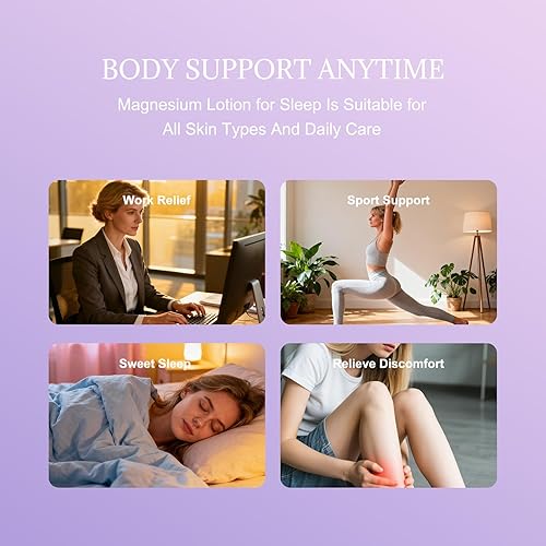 Miniatura 6 de Crema de neuropatía - Loción de alivio de nervios para calmar las manos y pies, crema de magnesio Mama Oasis para neuropatía, mantequilla corporal,