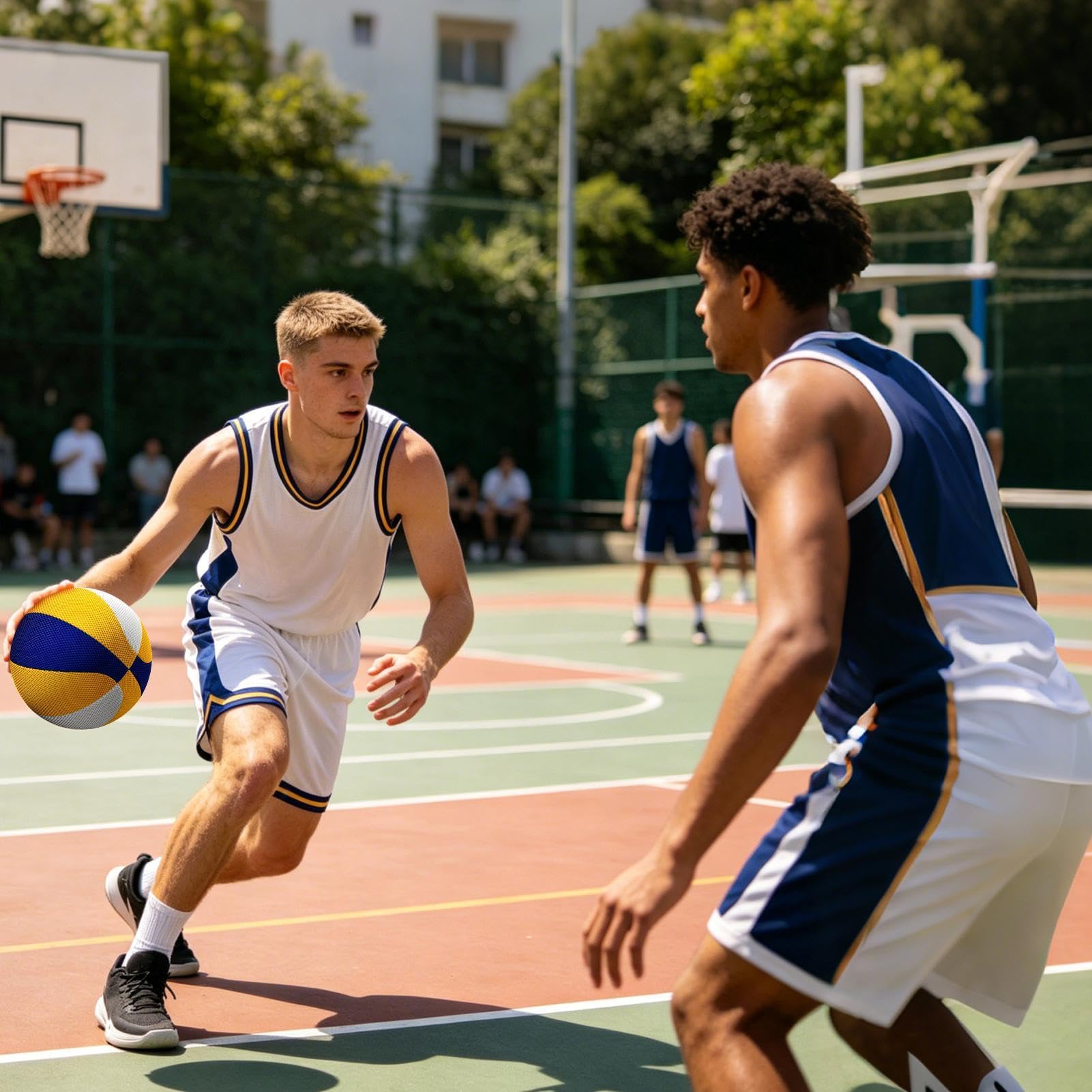 No Noise Basketball – Palla da allenamento in PU Airless | Anti Slip High Bounce Indoor Quiet Sport Ball Genitore Bambino Interazione Esercizio Teen Adulto Outdoor Game Training Equipment Graduazione