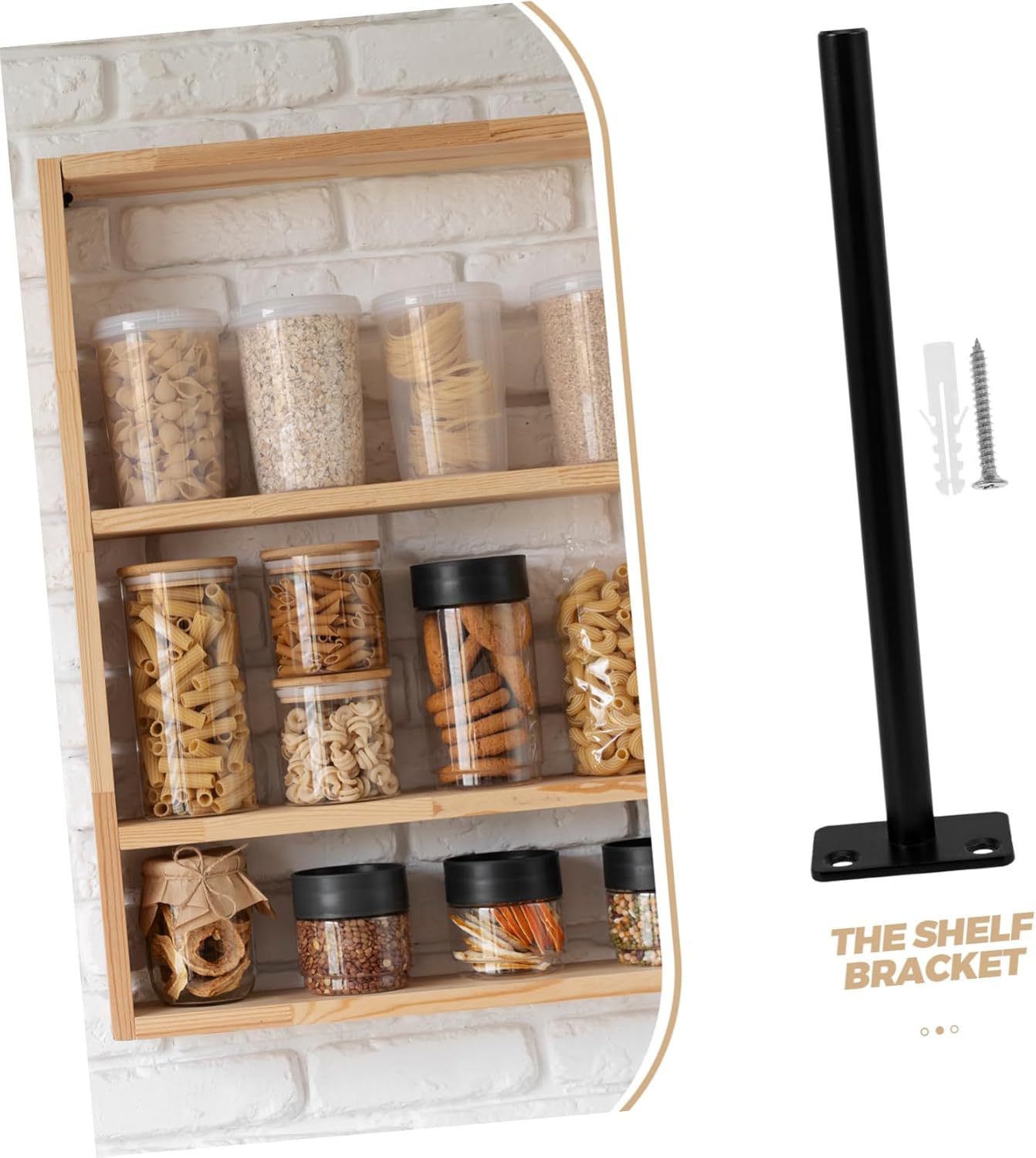 Tofficu 4pcs Heavy Duty Invisible Floating Shelf Brackets for Wall Mounting Corner Support for Boards Stylish Hidden Design for Decor