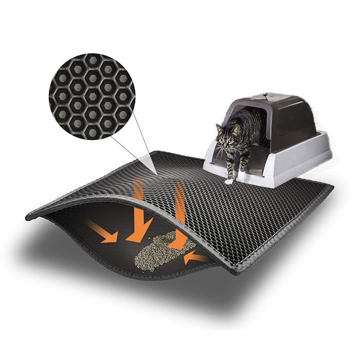 Buy Waretary Cat Litter Mat, Pretty Litter Box Trapping Mat