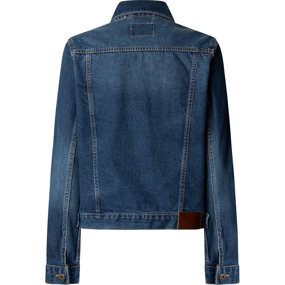 Pepe Jeans Damska kurtka regularna, niebieska (Denim-4A0), XL, Niebieski (Denim-4A0), XL