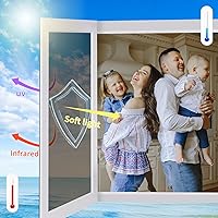 Vista 2 de Lámina Filmgoo para ventana, de una sola vía, tratamiento de tinte de espejo para privacidad diurna, vinilo de control de calor y rayos UV, bloqueo