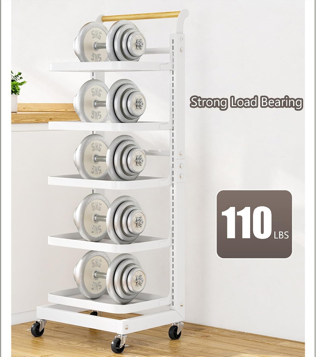 TemkIN 5-Tier Multifunctional Floor Standing Pot Rack for Cabinet, Adjustable Cookware Stand for Kitchen, Heavy Duty Snap-on Pot Lid Organizer