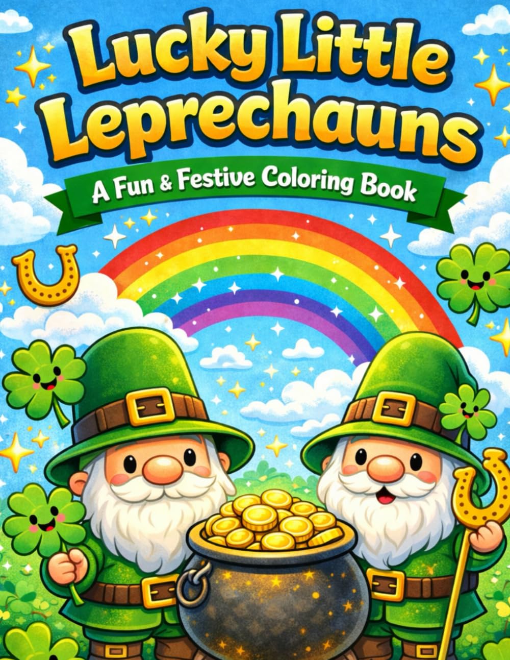 Lucky Little Leprechauns: A Fun & Festive Coloring Book