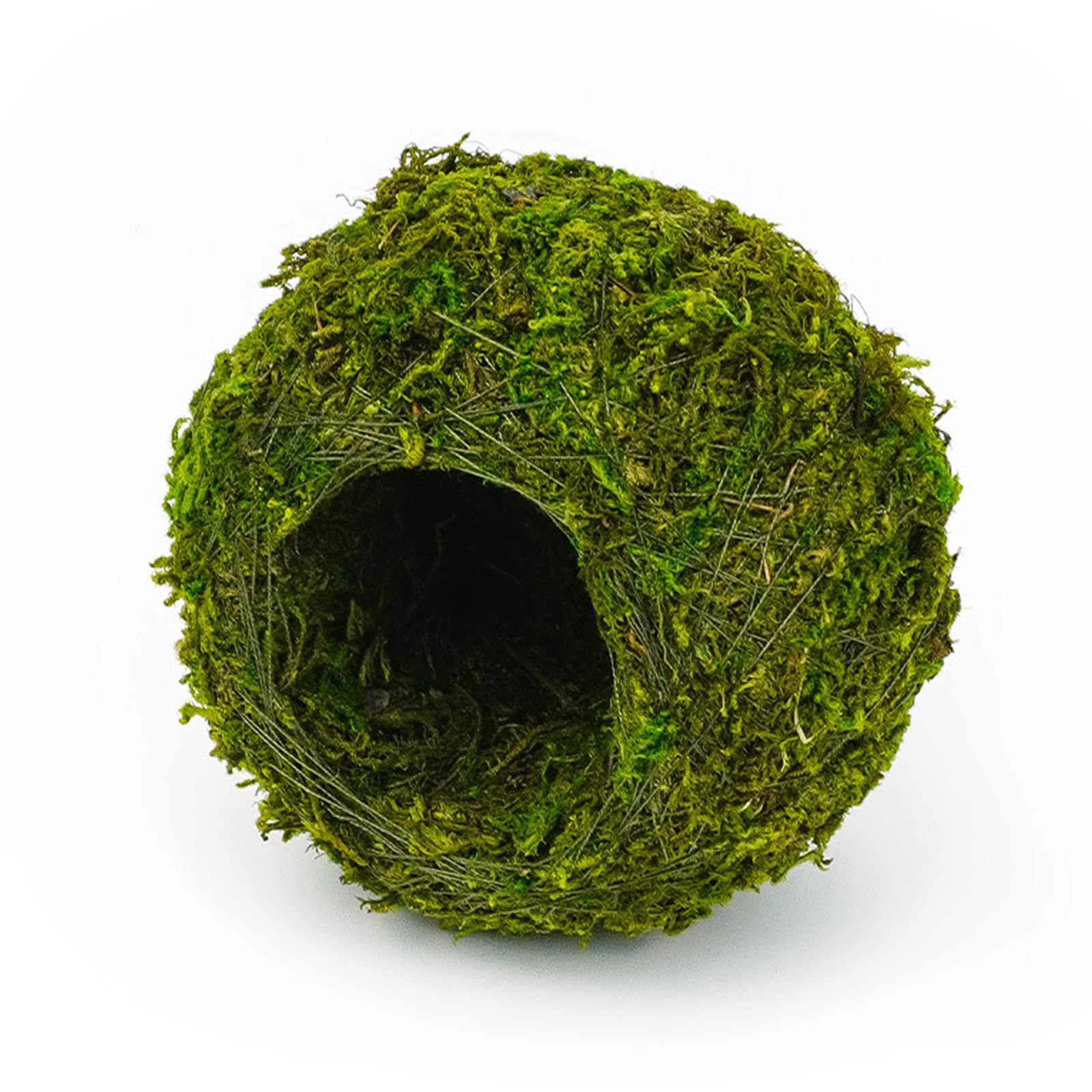 XuQiZZpp Natural Mossy Reptiles Hideouts Cave Grass Cave Shelter for Snake Lizards Amphibians Tanks Decoration