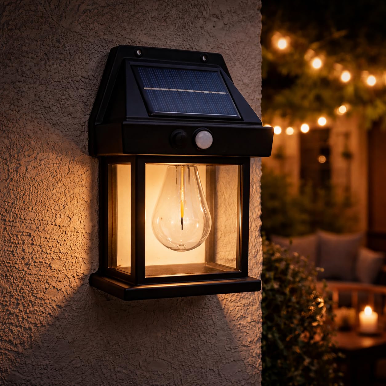 Solar Wall Light with Motion Sensor – Outdoor Waterproof Solar LED Wall Lantern | Dusk to Dawn Automatic Solar Light for Gate, Garden, Balcony & Home Exterior-image-10