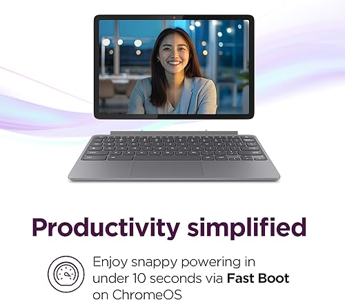 Miniatura 3 de Lenovo Chromebook Duet 2025 - Laptop convertible - ChromeOS - Pantalla táctil WUXGA IPS de 10.95 pulgadas - Memoria de 4 GB - Almacenamiento de 64