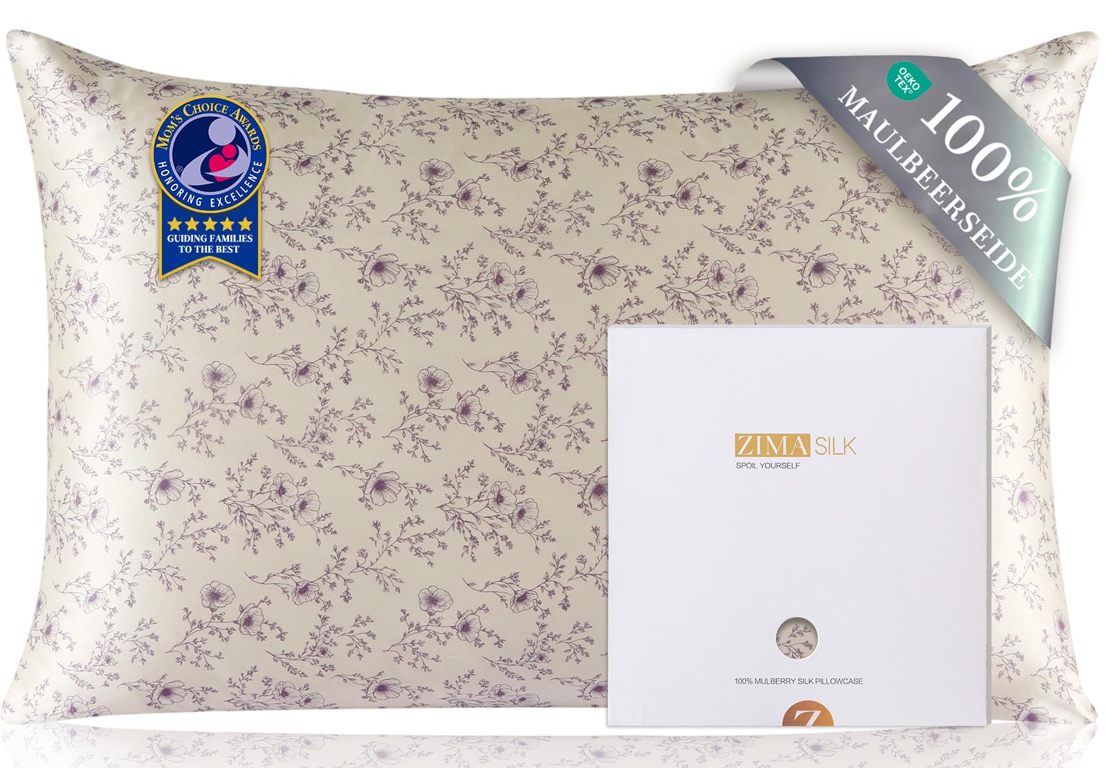 ZIMASILK 100% Pure Mulberry Silk Pillowcases