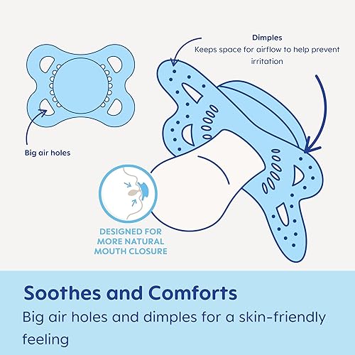 Miniatura 6 de Chupete MAM ortodóntico nocturno que brilla en la oscuridad unisex de 0 a 6 meses 2 unidades