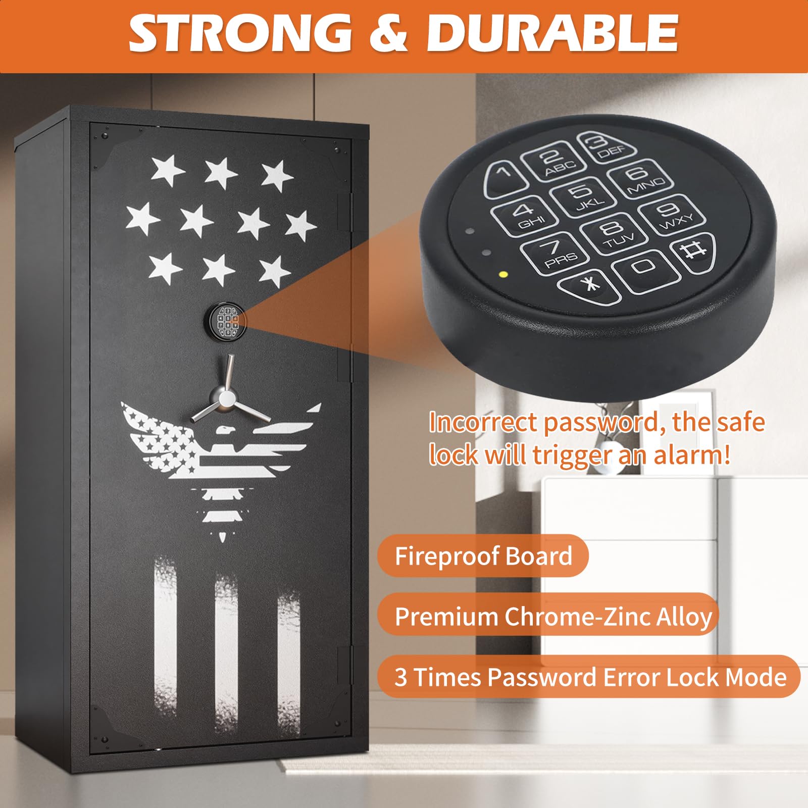 Snapklik.com : High Security Electronic Safe Lock Replacement Keypad