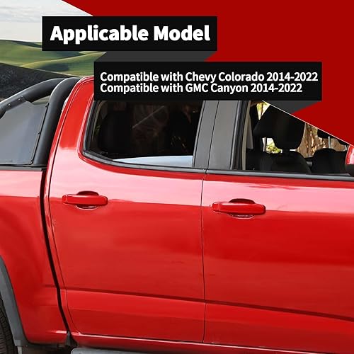 Miniatura 10 de Voodonala Cubierta exterior para manija de agarre para puerta de automóvil Chevy Colorado 2014-2022 compatible con Chevrolet Colorado GMC Canyon