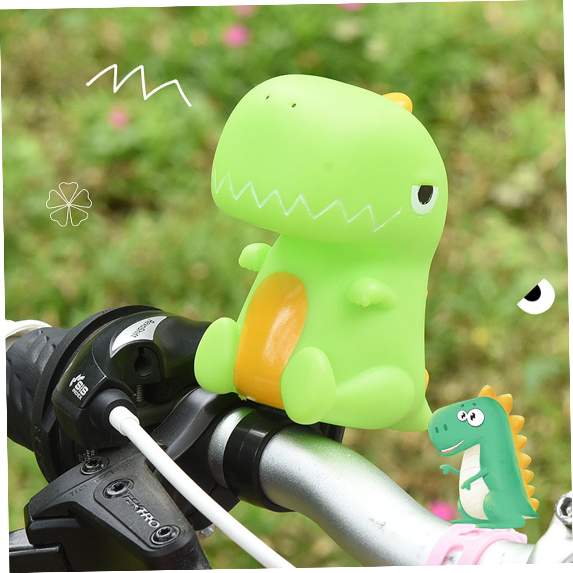 Gfamous Dinosaurus Fietsbel Voor Kinderen – Blauwe Stuurbel Met Waterdichte Roestvrije Lak, Helder En Luid Geluid, Geschikt Voor Kinderfiets, Scooter Of Mountainbike (eenvoudig Te Monteren)