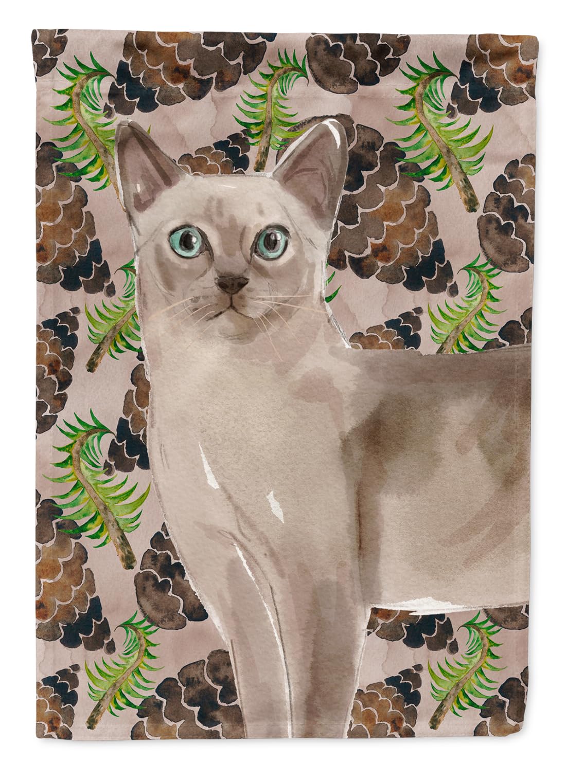 Drapeau Tonkinese Pine Cones CK3101GF petit format, décoration extérieure multicolore pour jardin