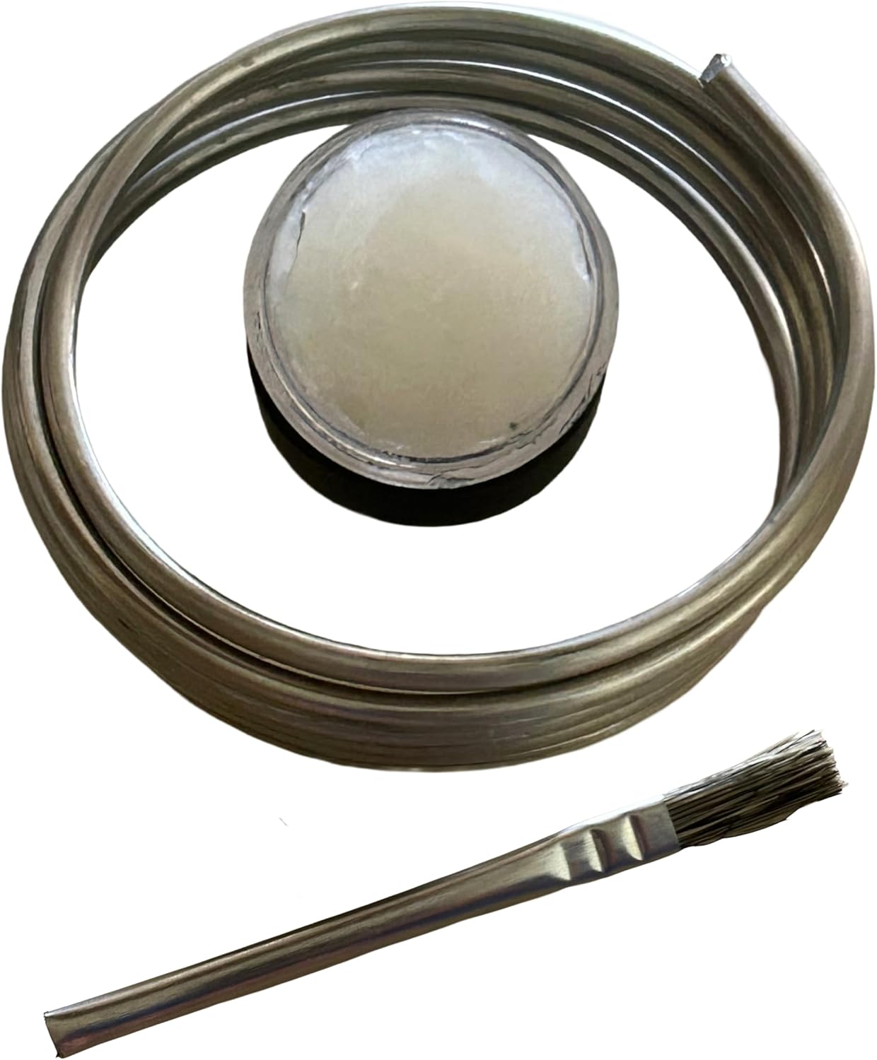 Silver Bearing Solder Kit 1/8"X24" With Paste Flux & Flux Brush Stay Brite 8