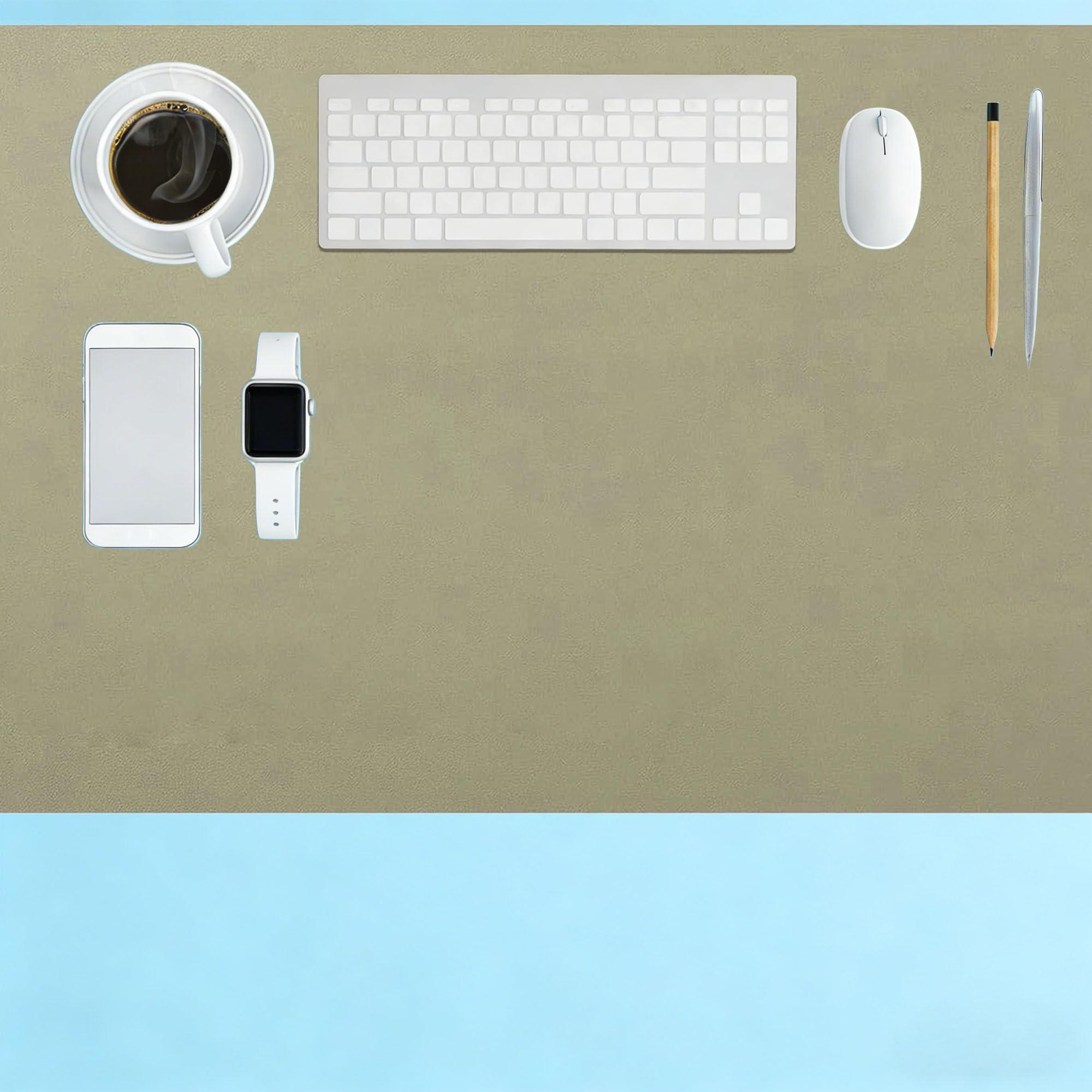 Office Desk Mat 70 x 90 cm Multifunctional Extended Mouse Mat Wipeable Ideal Keyboard for Office and Home, Green