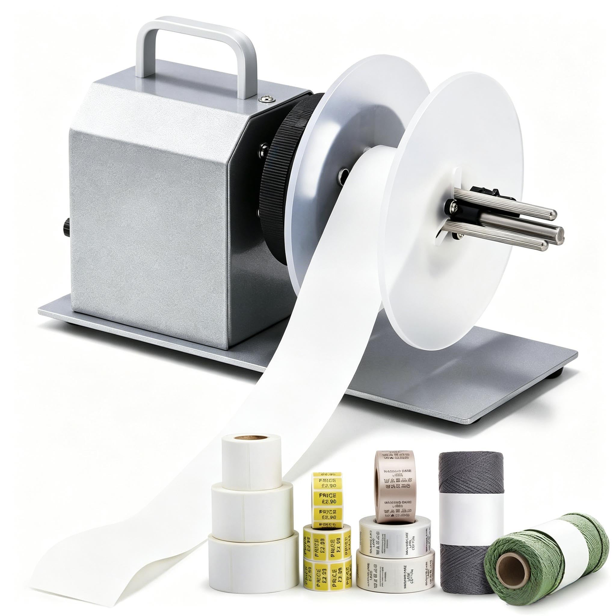 YZDKJZ Quiet Automatic Label Rewinder, Bidirectional Rewinding Speed, Adjustable Paper Tube Inner Diameter 1-1.5 Inches, 90 Mm Rewind Width, For Packaging, Printing & Warehouse Use
