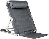 Vista 1 de Jarler Respaldo de cama ajustable – Soporte de respaldo de cama plegable elevador, asiento de lectura, playa, cuña plegable de 6 grados