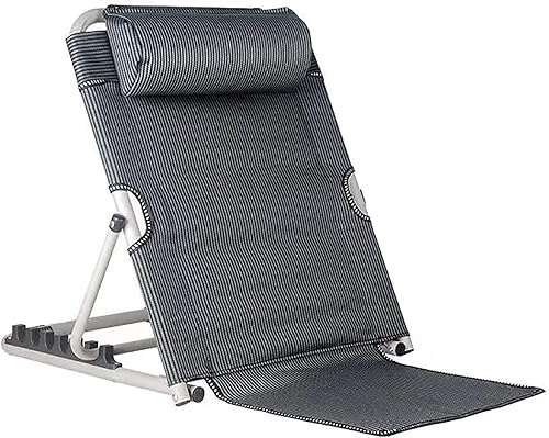 Jarler Respaldo de cama ajustable – Soporte de respaldo de cama plegable elevador, asiento de lectura, playa, cuña plegable de 6 grados para