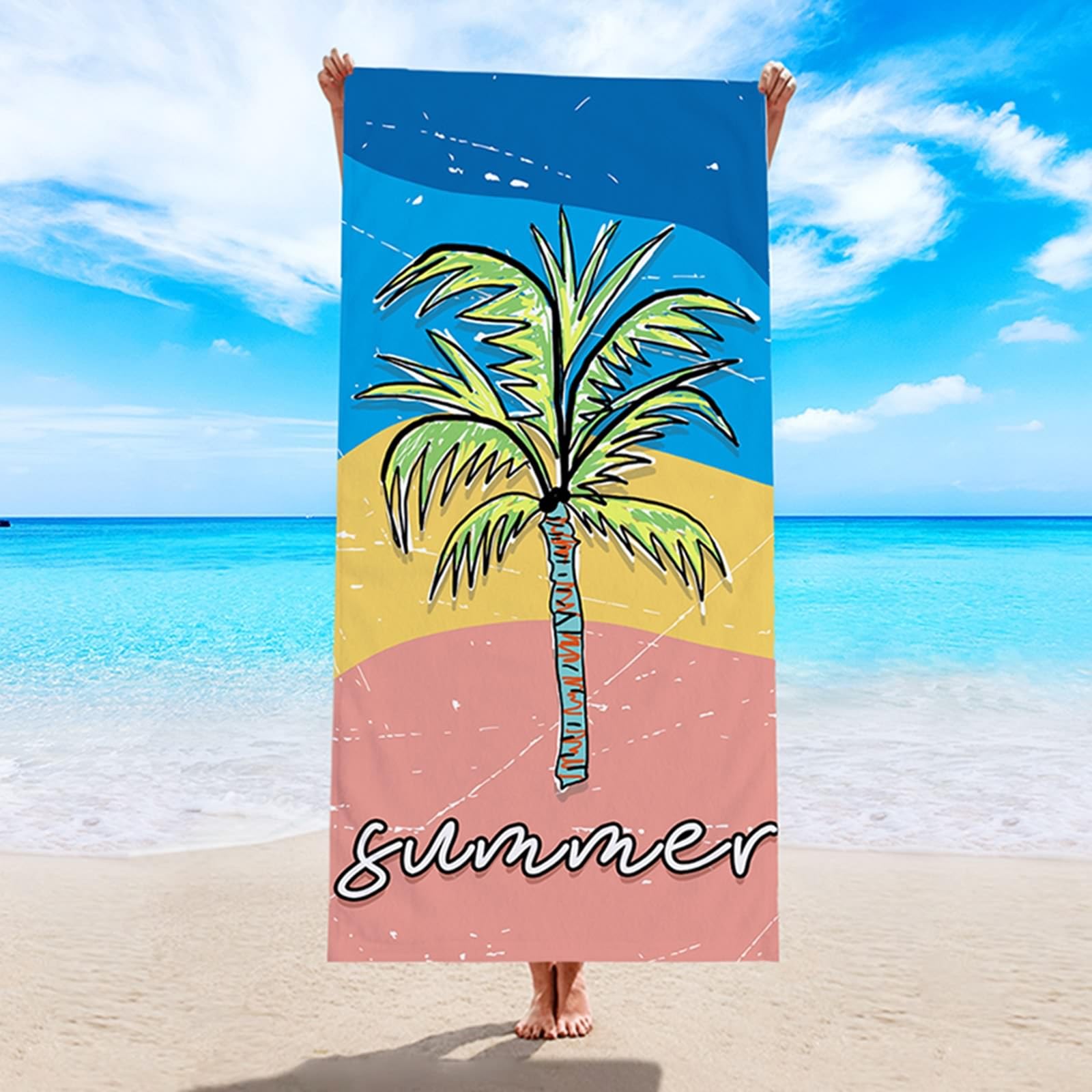 Poncho Serviette Bain Enfant Microfibre - Cape De Plage Avec Capuche, Séchage Rapide, 60x120 Cm Pour 3-6 Ans