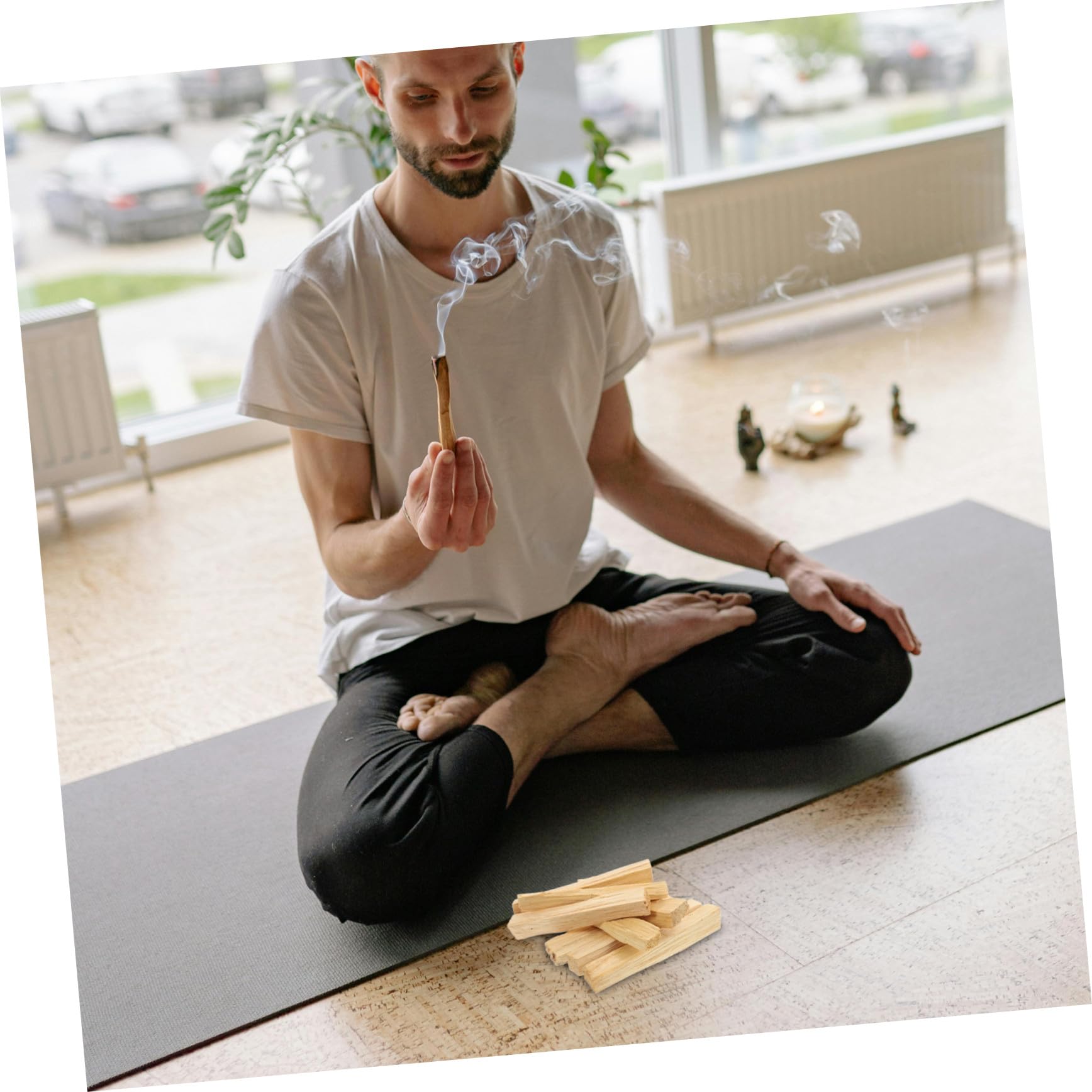 Inciensos de Santo Naturales para Aromaterapia Purificar y Relajar el Hogar Varillas de Madera Sagrada