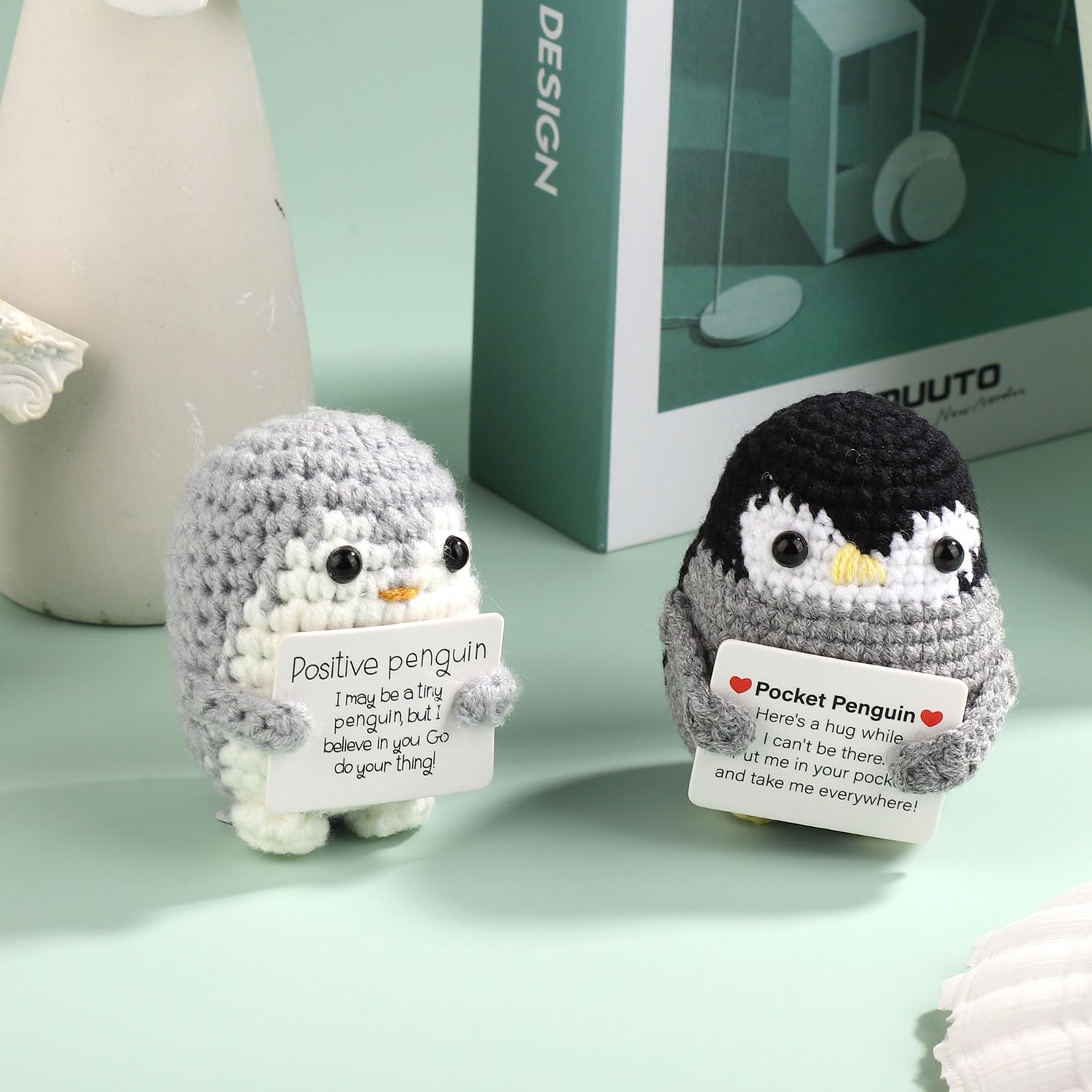 PEUTIER Funny Positive Penguin, 2.56in Emotional Support - View #4