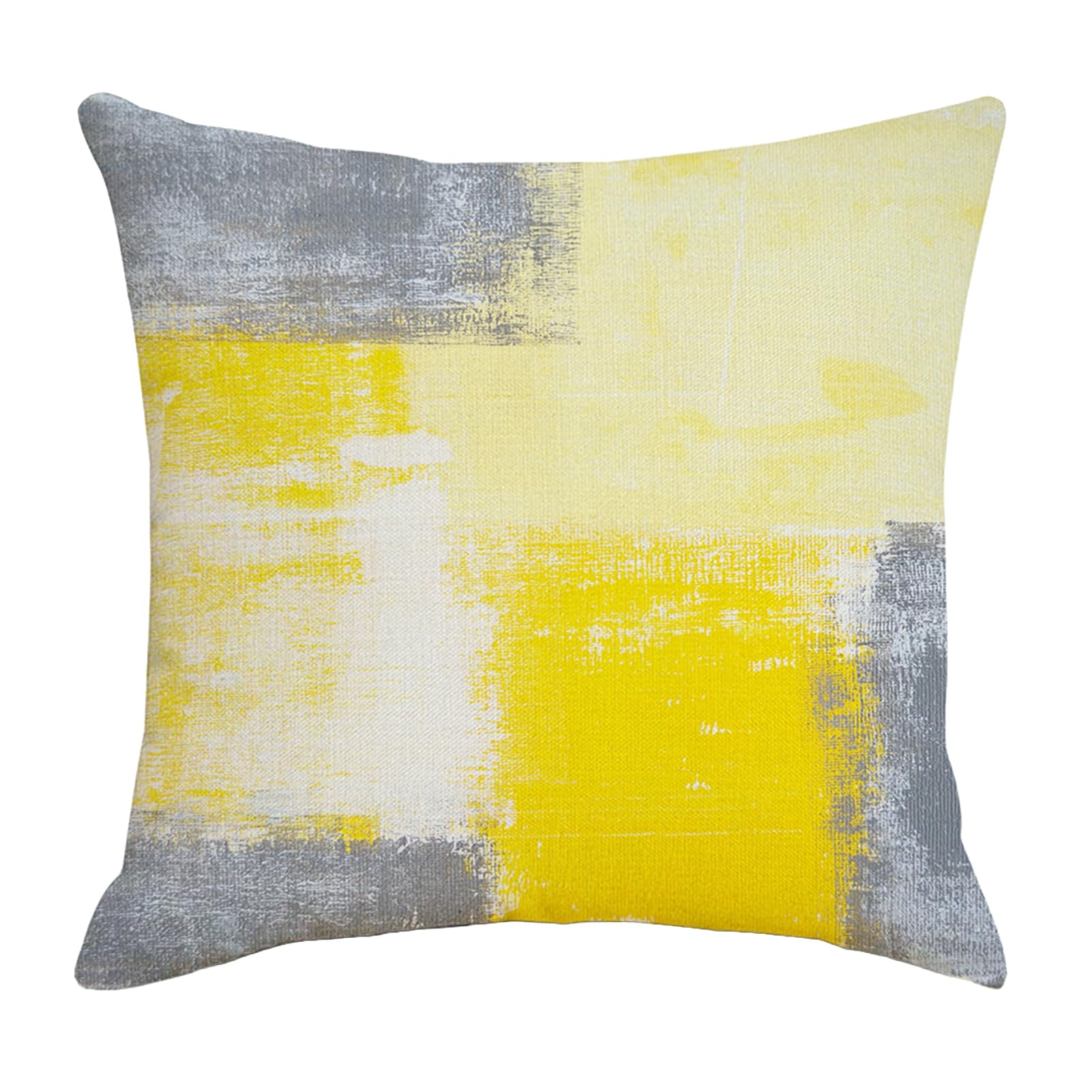 Pasisuu Abstract Art Cushion Cover, Nordic Color Block Throw Pillow Case, 45 x 45cm Decorative Square Pillow Covers with Hidden Zipper for Sofa Bed Couch Living Room Decor 45x45cm A