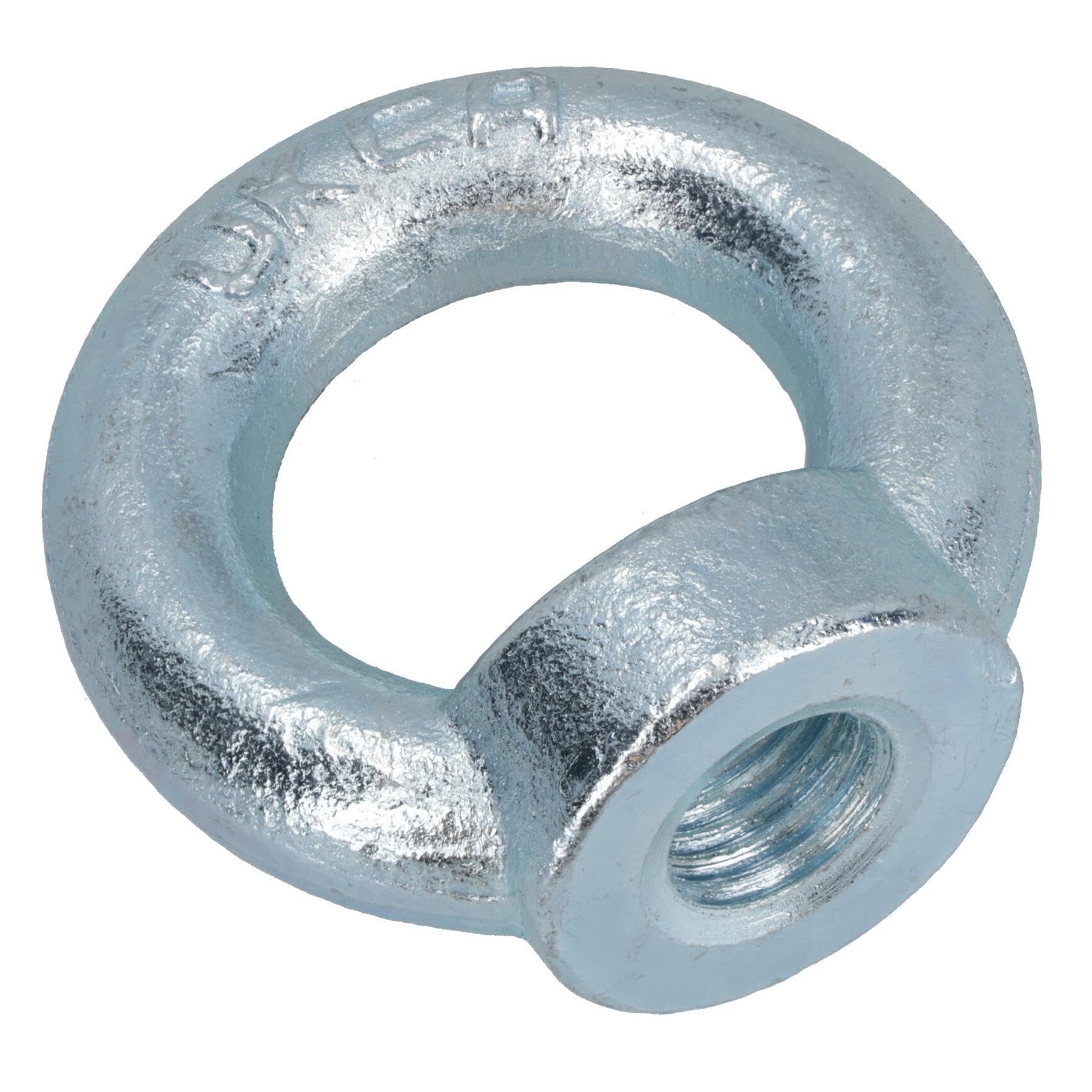 Cierre de tuerca de ojo de elevación de 16 mm, rosca hembra interna, chapado en zinc, 35 mm de diámetro, 10 unidades
